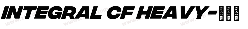 Integral CF Heavy字体转换
